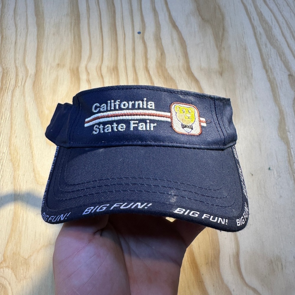 J Hats California State Fair Navy Blue Big Fun Souvenir Visor Child Size